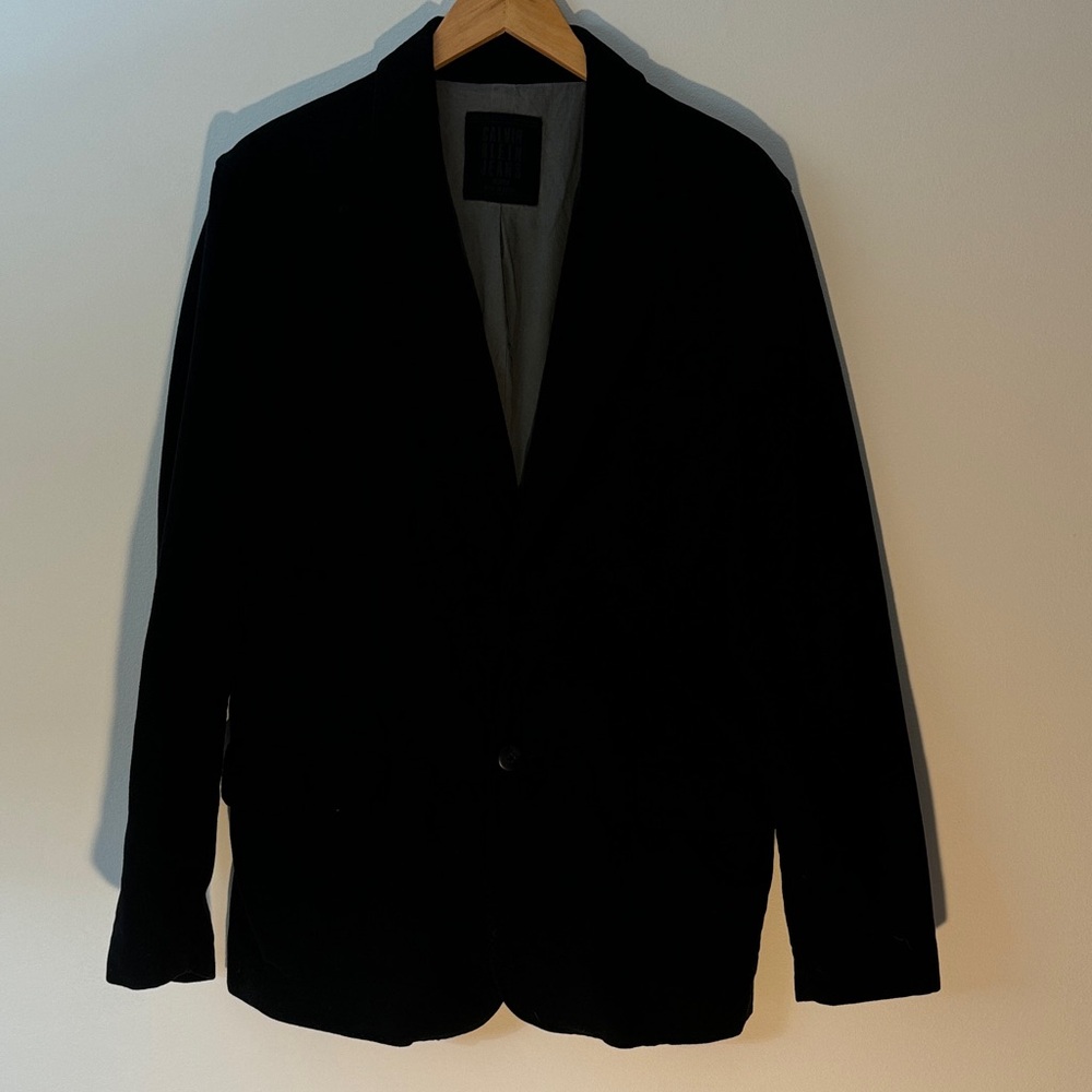 ✅ CALVIN KLEIN JEANS Designer Sportscoat Blazer Dinner Jacket Sports Coat -Black
